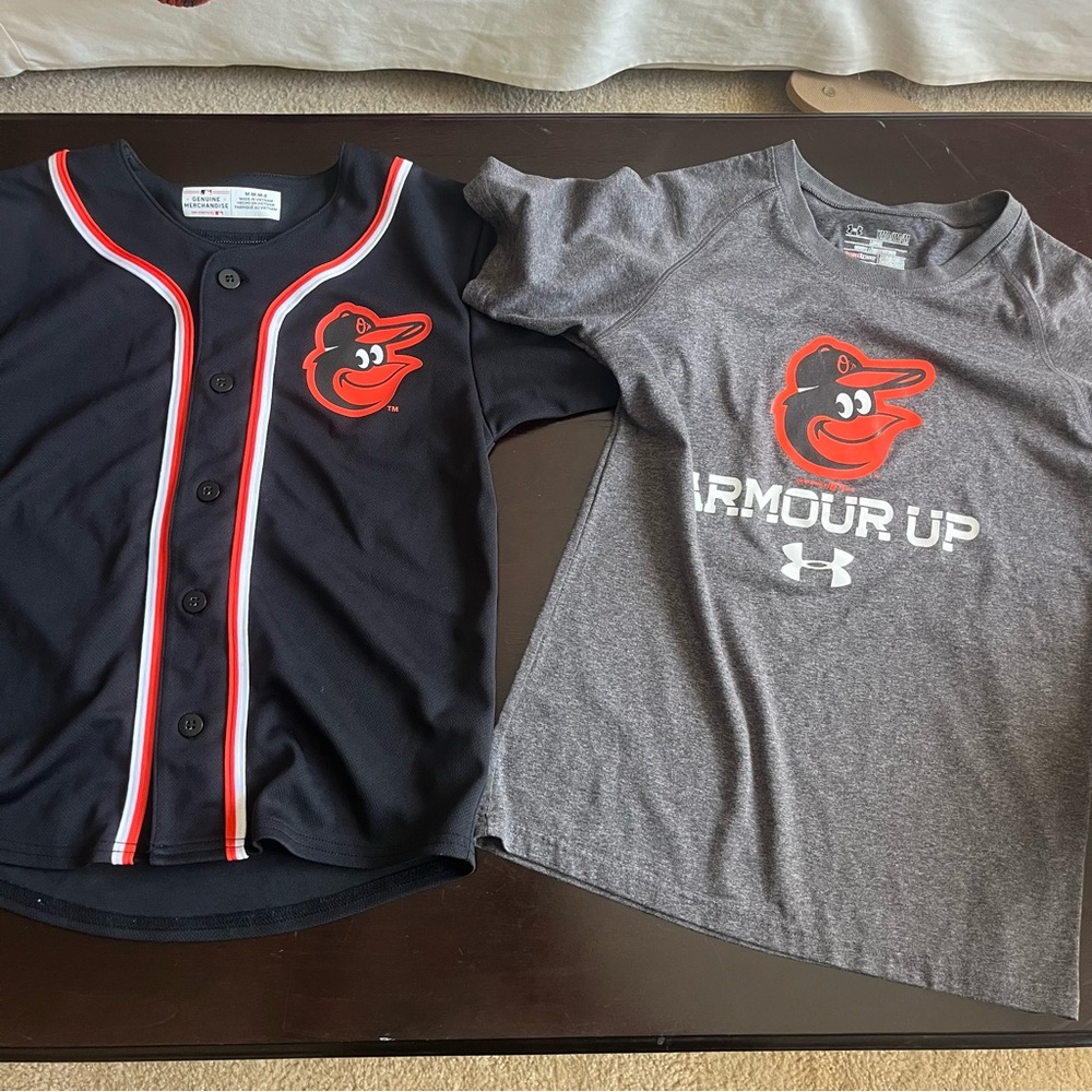 Genuine Merchandise Black and Gray Kids' Orioles Jersey Set